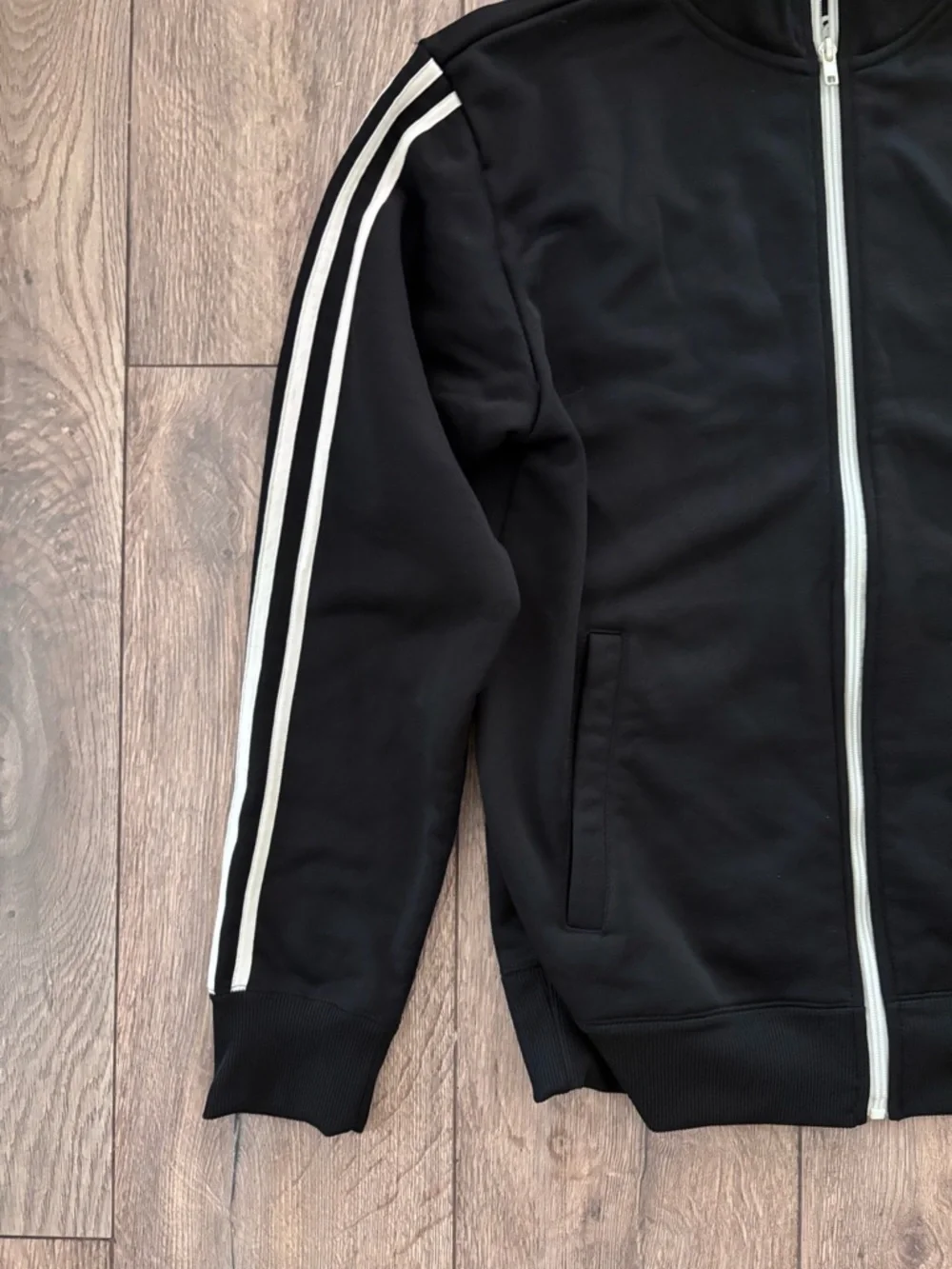 Brooklyn Brewery Vintage Black Track Jacket with White Stripe Small